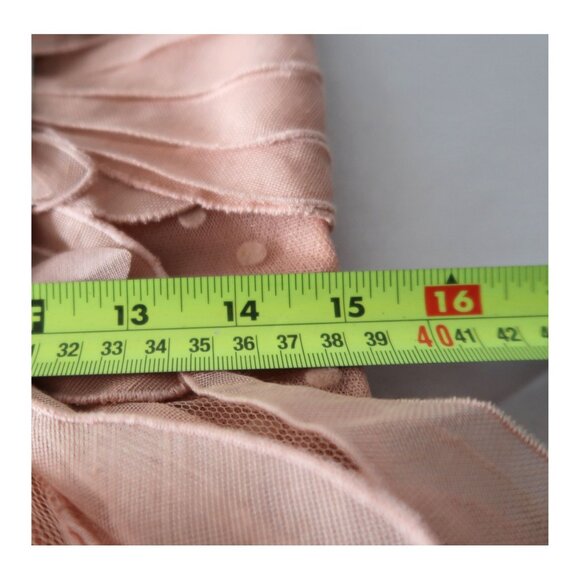 RENT ZIMMERMANN FEATHER RHYTHMIC FLOCKED TULLE PINK MINI DRESS AU1US6 S - Picture 4 of 6